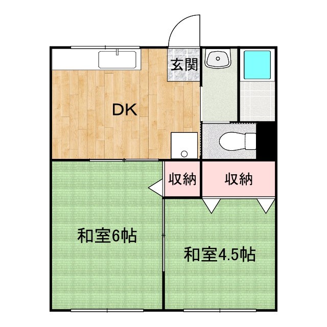 間取り図 コーポ幸