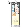 グランコスモＢ 1Kの間取り
