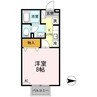 セジュール桜馬場 1Kの間取り
