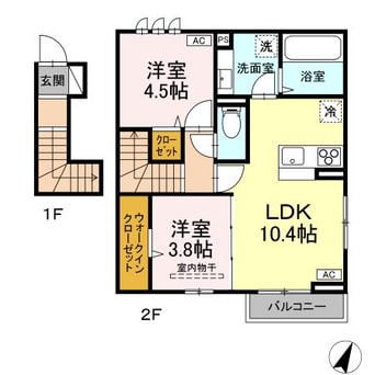 間取図 コーポ藤原Ⅵ