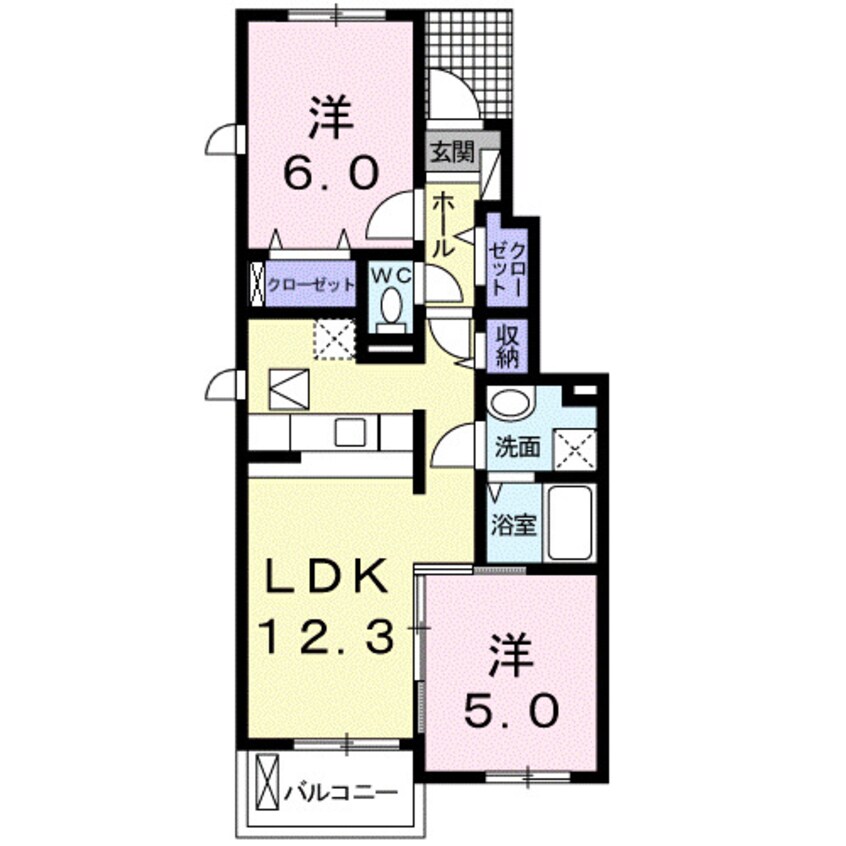 間取図 ピュアストリーム　Ａ