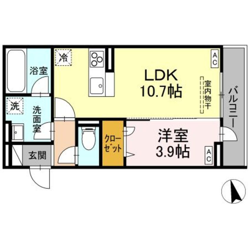 間取図 D-residence引野