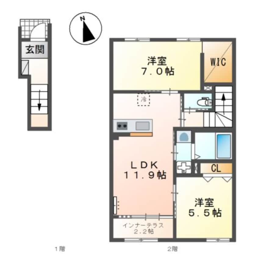 間取図 ハレカピリナ新涯