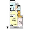 コンフォート　E棟 1LDKの間取り
