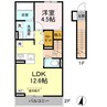 コンフォート　E棟 1LDKの間取り