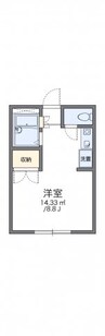 レオパレス秋桜 1Kの間取り