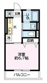 MarineHill 1Kの間取り