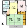 プレジール大前 B棟 3DKの間取り