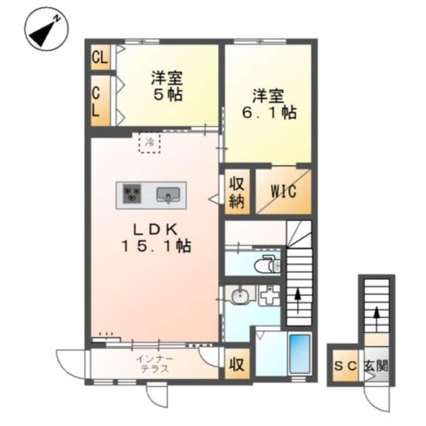 間取図 グランディール　Ａ