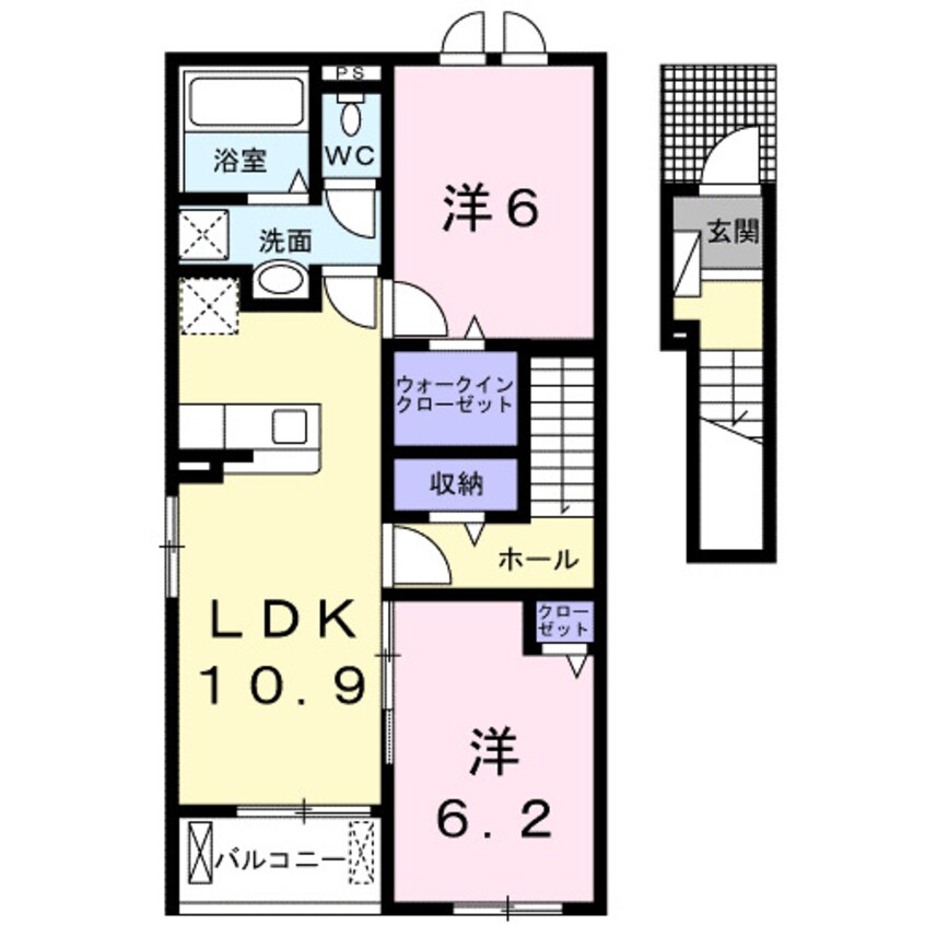 間取図 デーア　Ａ