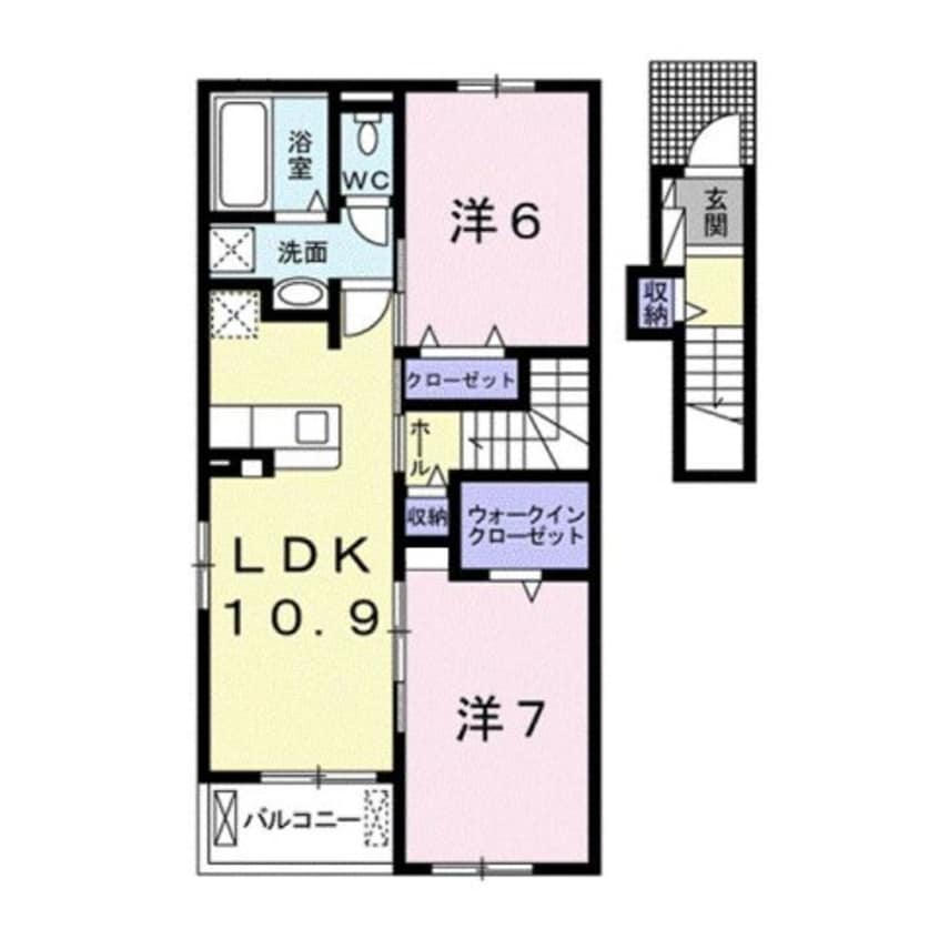 間取図 ジャルダン　Ａ