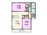 シャルムⅠ 2LDKの間取り