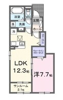 門田町アパートの間取図