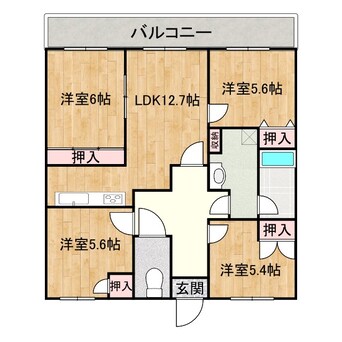 間取図 バルミー松永駅前