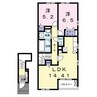 アルモニー福地 2LDKの間取り