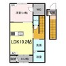ミステール 1LDK+Sの間取り