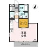 リファルジェント泉　Ｃ棟 1Rの間取り