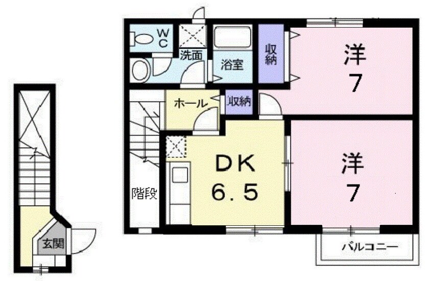 間取図 シャン．ド．フルール