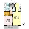 リファルジェント泉　Ｃ棟 1LDKの間取り