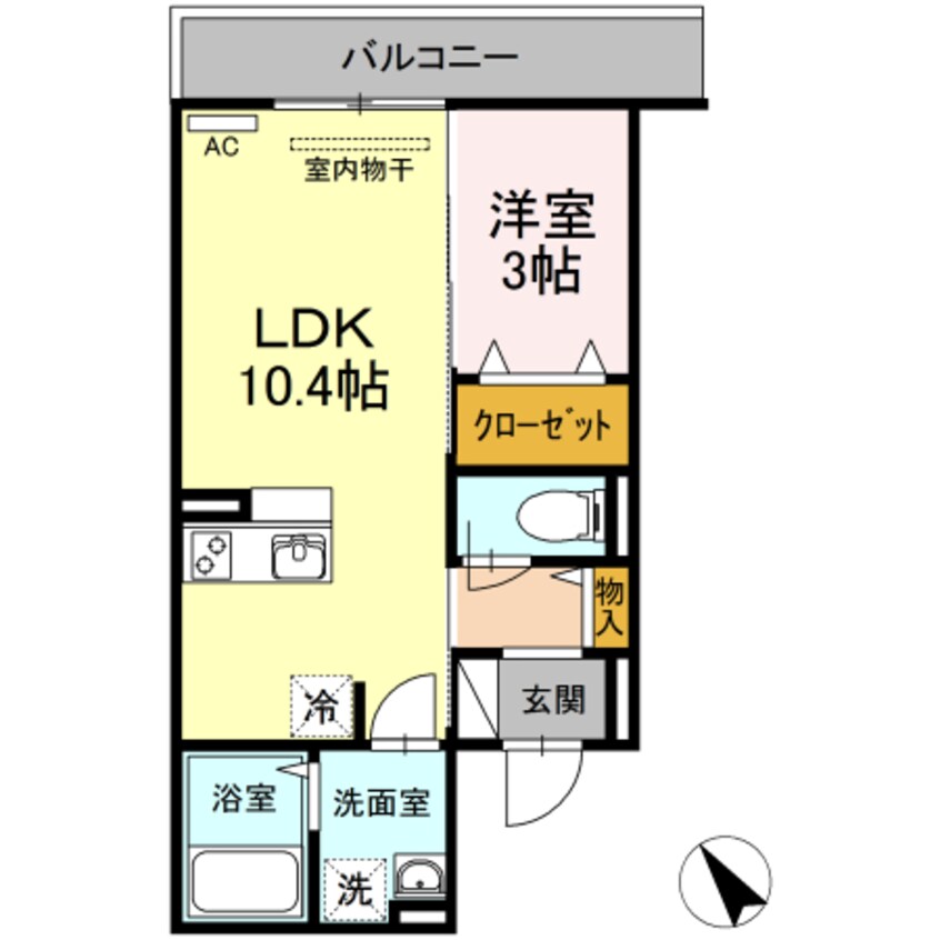 間取図 サンモール東川口　A棟