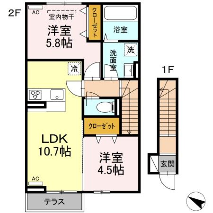 間取図 MIA・MERU　MIA