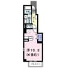 ヴェルドミール 1Rの間取り