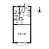 ロイヤル南手城 1Kの間取り