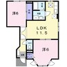 ラヴィリントスＡ 2LDKの間取り