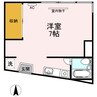 メゾンエル 1Rの間取り