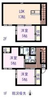 サンライト南本庄 3LDKの間取り