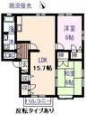 サニーコート 2LDKの間取り