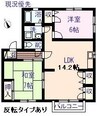 パークコート 2LDKの間取り