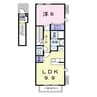 クレメント　Ａ 1LDKの間取り