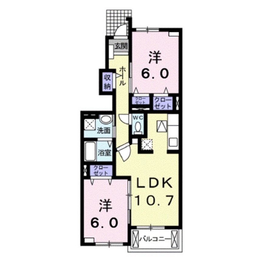 間取図 アーバンハイツ小松Ｆ