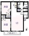 ウエストアベニュー 2LDKの間取り