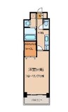 サンクレスト宇田 1Kの間取り