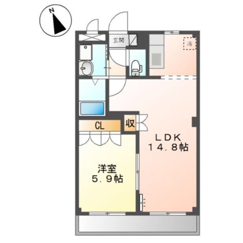 間取図 ル・ボヌール