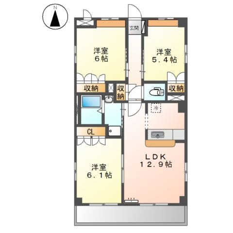 間取り図 サンローズ