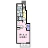 エクレール沖野上 1Rの間取り