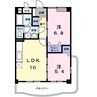 ヴェルドミールＳ 2LDKの間取り