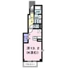 スティブル備後Ａ 1Rの間取り