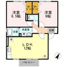 グレイス B棟 2LDKの間取り