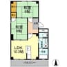 パルコ長和島 2LDKの間取り