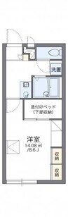 レオパレスフォレスター 1Kの間取り