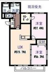 夢番地燦番館 3DKの間取り