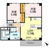 フェリジータ 2LDKの間取り