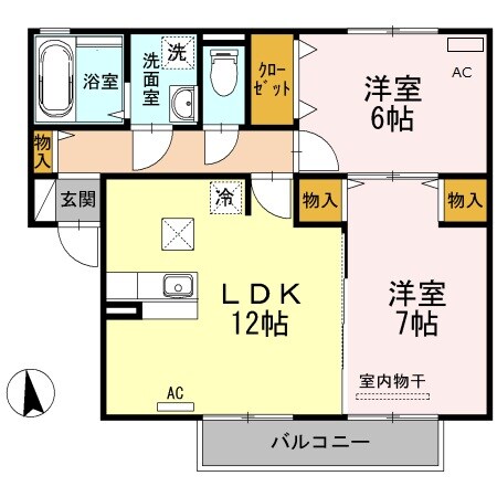 間取り図 シティーハウス南手城2