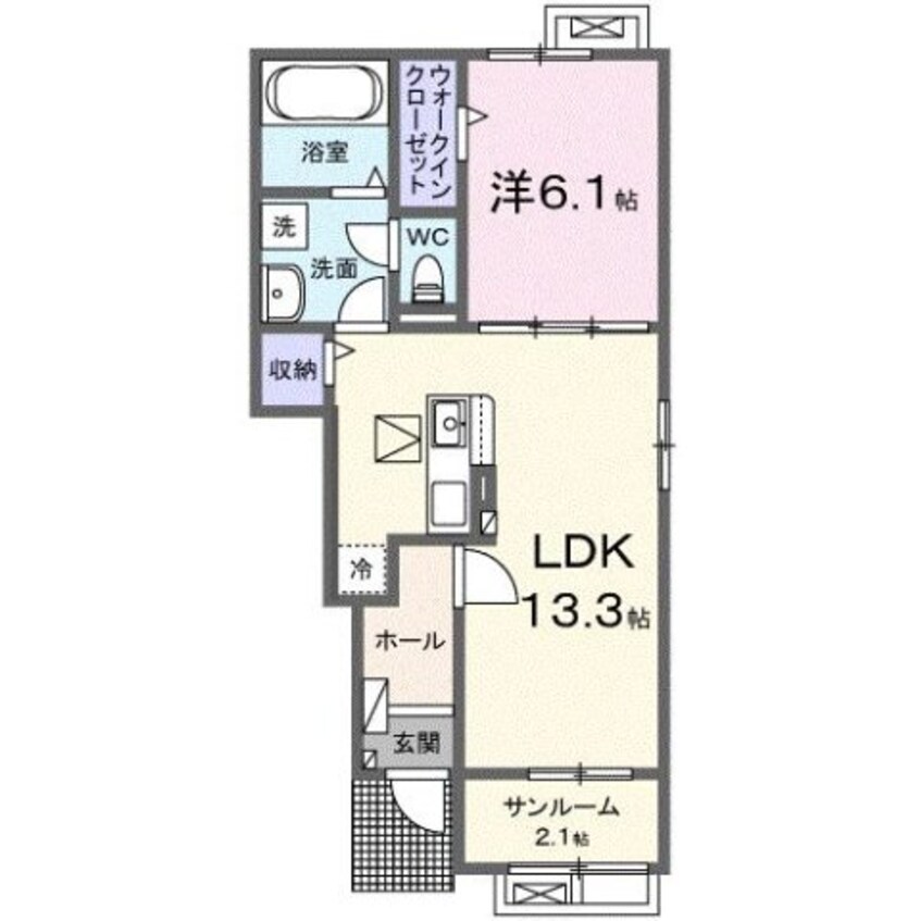 間取図 高西町南アパート