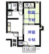 メゾン寿志 2Kの間取り