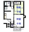メゾン寿志 2Kの間取り